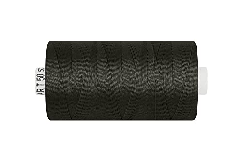 dalipo - Polyester Nähgarn, Stärke 50, Jeansgarn, 500m, schwarz von dalipo