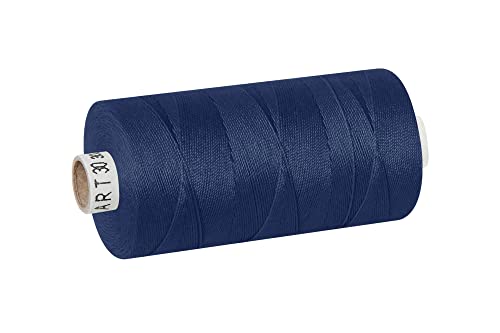 dalipo - Polyester Nähgarn Stärke 30, Polstergarn, 300m, dunkelblau von dalipo