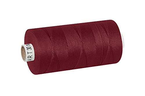 dalipo - Polyester Nähgarn Stärke 30, Polstergarn, 300m, dunkelrot von dalipo