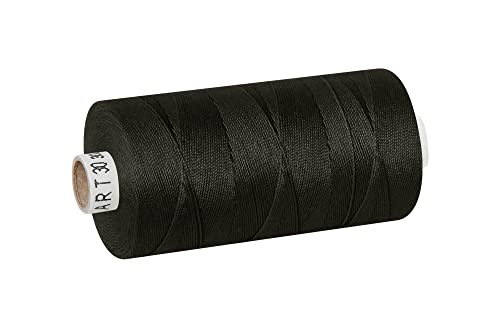 dalipo - Polyester Nähgarn Stärke 30, Polstergarn, 300m, schwarz von dalipo