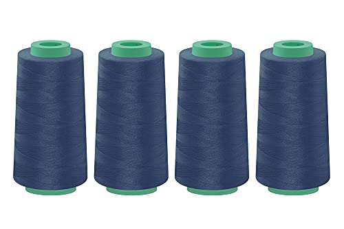 dalipo - Polyester Overlockgarn 4 x 2500m, dunkelblau dalipo - Polyester Overlockgarn 4 x 2500m, dunkelblau von dalipo