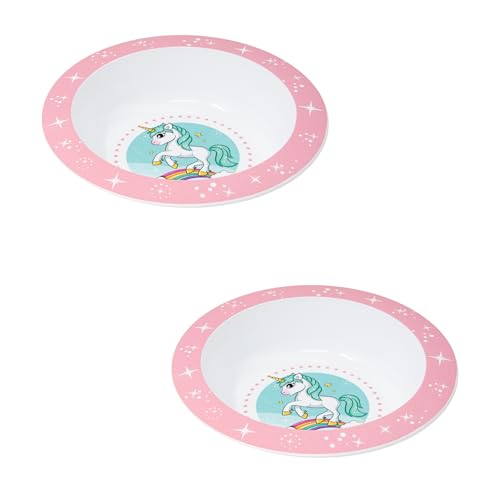 damaloo Einhorn Kinder Schüssel Set – 2er Set Kinderschüsseln mit Einhorn Motiv – BPA-frei & mikrowellengeeignet – Müslischale, Breischale, Plastikschale für Mädchen & Jungen damaloo Einhorn Kinder Schüssel Set – 2er Set Kinderschüsseln mit Einhorn Motiv – BPA-frei & mikrowellengeeignet – Müslischale, Breischale, Plastikschale für Mädchen & Jungen von damaloo