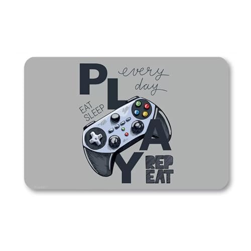 damaloo Tischset Kinder mit Gaming Motiv – Platzdeckchen für Jungen & Mädchen – Unterlage aus Kunststoff – Abwaschbare Tischmatte 43 x 28 cm für Esstisch & Bastelzeit von damaloo