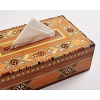 Handmade Wooden Tissue Box Rectangular Tissues Box/ Home Decor /Mosaic Box Inlay With Mother Of Pearl von damaschmagiceast
