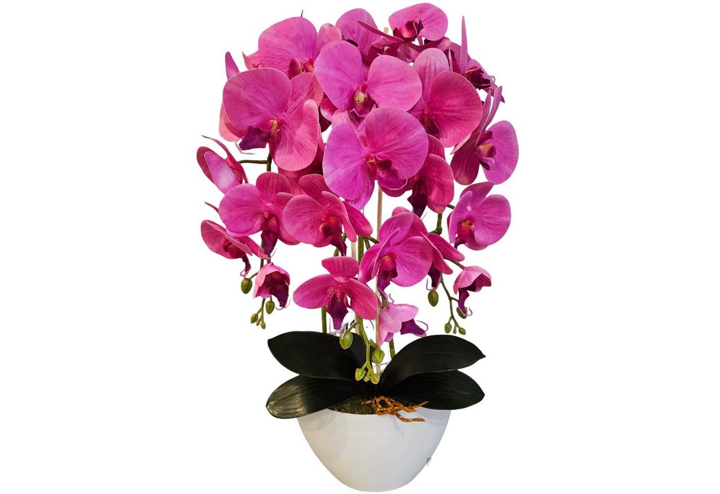 Kunstblume Orichidee, damich, Höhe 60 cm, Künstliche Orchideenblumen rosa wie lebendig von damich