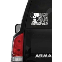 Alles Grauer Hund Witz Zitat Aufkleber - Süßer Und Lustiger Wiederablösbarer Auto-Aufkleber Vinyl-Zitat-Aufkleber Für Autos, Laptops, Ipads von danadecals