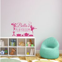Benutzerdefinierte Personalisierte Spielzimmer Zeichen Für Ein Mädchen - Wandaufkleber Vinyl Kunst Aufkleber von danadecals