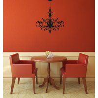 Chandelier Silhouette - Wandaufkleber Selbstklebend von danadecals