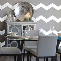 Chevron Wandmuster - Groß Wandaufkleber Benutzerdefinierte Vinyl Kunst Aufkleber Für Kindergärten, Schlafzimmer, Klassenzimmer, Innenarchitekten von danadecals