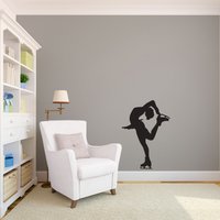 Figure Ice Skater Silhouette Sport - Wandaufkleber Selbstklebend Figure Ice Skater Silhouette Sport - Wandaufkleber Selbstklebend von danadecals