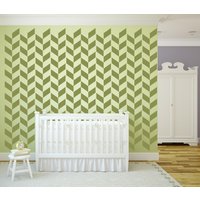 Grosses Wand-Vinyl-Fischgrätenmuster - Benutzerdefinierte Vinylaufkleber Kunst-Raumaufkleber Modern Geometrisch von danadecals