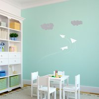 Papierflieger - Wandtattoo Selbstklebend von danadecals