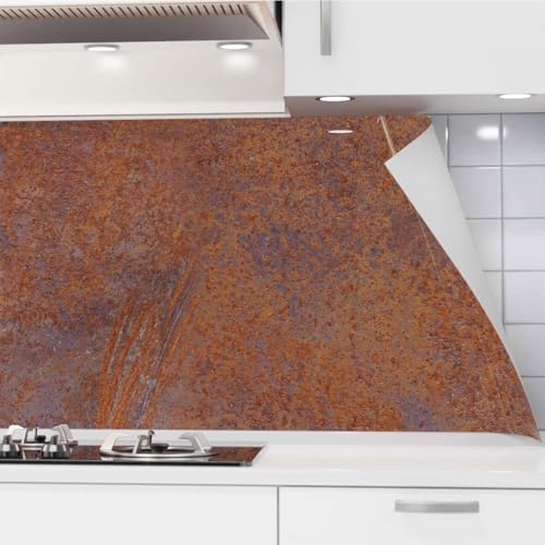 danario Küchenrückwand selbstklebend - Matt - Spritzschutz Küche - versteifte PET Folie - 0,37 mm - Rost - 60cm x 220cm danario Küchenrückwand selbstklebend - Matt - Spritzschutz Küche - versteifte PET Folie - 0,37 mm - Rost - 60cm x 220cm von danario