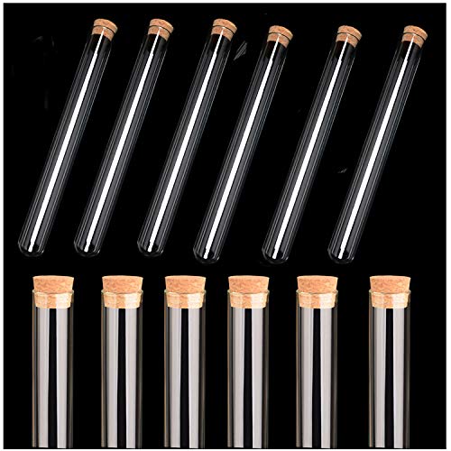 Reagenzglas mit Korken,Dancepandas 40 Stück 5ML Reagenzgläser Kunststoff Transparent Versiegelung Aufbewahrung Reagenzglas mit Korken für Craft Candy Liquids Spices Blumen von dancepandas