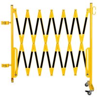 dancop Scherengitter, 1 Rollenfuß, 1 Pfostenbefestigung für 70 x 70 mm, Breite 3.600 mm, gelb/schwarz dancop Scherengitter, 1 Rollenfuß, 1 Pfostenbefestigung für 70 x 70 mm, Breite 3.600 mm, gelb/schwarz von dancop
