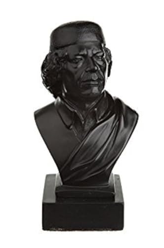 Libyscher Revolutionär Oberst Muammar Gaddafi Stein Büste Statue Skulptur 11,5 cm von danila-souvenirs