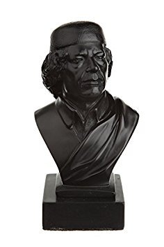 Libyscher Revolutionär Oberst Muammar Gaddafi Stein Büste Statue Skulptur 11,5 cm von danila-souvenirs