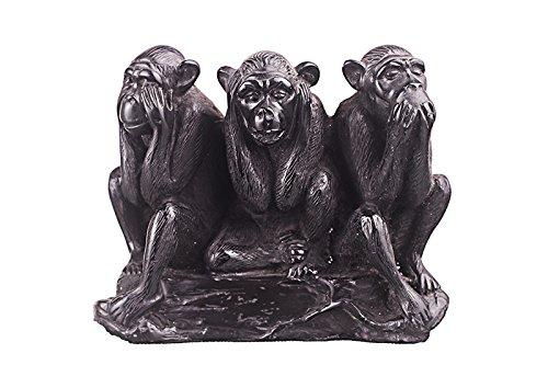 danila-souvenirs Stein Statue Figur - DREI weise Affen - sehen, hören, sprechen Nichts Böses 11 cm von danila-souvenirs