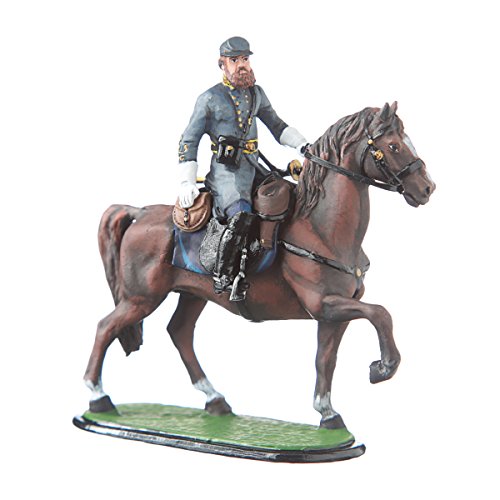 danila-souvenirs Tin Soldier USA Civil War Confederates General Stonewall Jackson on his Horse Handbemalte Metallskulptur Miniaturfigur 54 mm #5.55 von danila-souvenirs