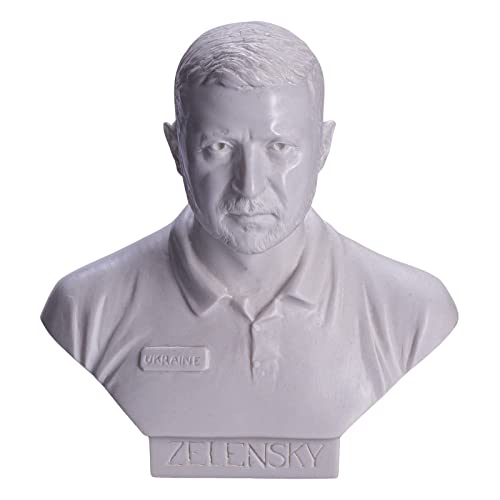danila-souvenirs Ukrainischer Präsident Wolodymyr Selenskyj (Zelensky) marmor Büste Statue Skulptur 15 cm von danila-souvenirs