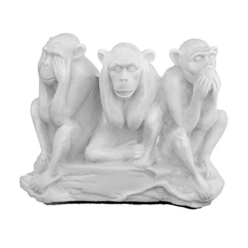 danila-souvenirs marmor Statue Figur - DREI weise Affen - sehen, hören, sprechen Nichts Böses 11 cm von danila-souvenirs