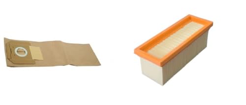 daniplus© SET 20 Staubsaugerbeutel + Filter passend für Kärcher 2701, 2801, 6.904-263 von daniplus