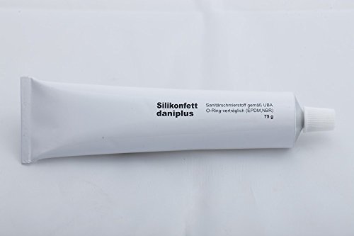 daniplus© Silikonfett, Schmierstoff für Kaffeevollautomaten, O-Ring, Sanitäranwendungen 75g Tube von daniplus