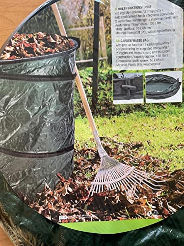 daniplus 4X Gartensack, Laubsack, Grünabfalleimer Pop-Up 120 Liter 75 x 45 cm Gartenabfallsack von daniplus