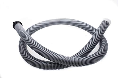 daniplus Staubsauger klick Schlauch, Reparaturschlauch Universal 32mm / 1,8 Mtr., Silber von daniplus