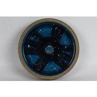 Inger Persson + Rörstrand Atelje - Runder Teller Aus Steingut in Schweden Mid Century von danishhome