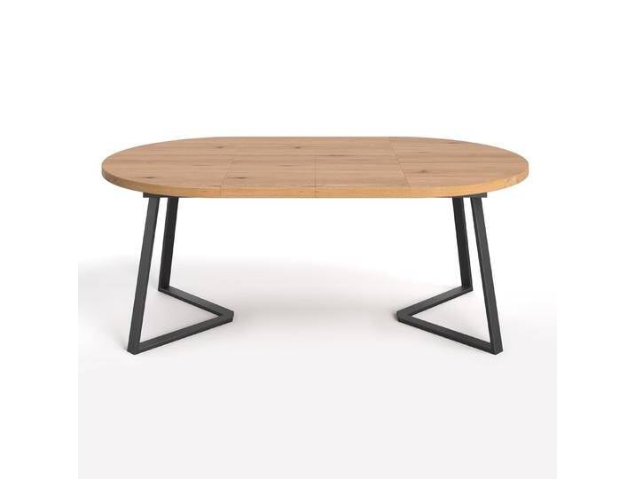 Runder Ausziehbarer Axis-Tisch aus Massivholz 100x100 cm Eine Verlängerung 45 cm Runder Ausziehbarer Axis-Tisch aus Massivholz 100x100 cm Eine Verlängerung 45 cm von danzz