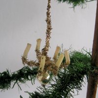 Vintage Antike Christbaumschmuck Miniatur Leuchter Kronleuchter Aus Tinsel Mit 6 Wachskerzen Und Hohlglas Kugel Für Gansfederbaum Tannenbaum Vintage Antike Christbaumschmuck Miniatur Leuchter Kronleuchter Aus Tinsel Mit 6 Wachskerzen Und Hohlglas Kugel Für Gansfederbaum Tannenbaum von darauffreueichmich