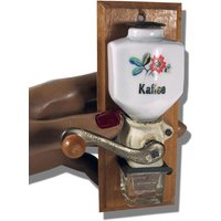 Vintage Antike Miniatur Wand Kaffeemühle Handkurbel Aus Porzellan Mit Glas Gefäß Und Metallkurbel Deutschland Für Puppenküche Sammler von darauffreueichmich