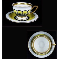 Vintage Antikes Set Aus Mokka Tasse Mit Unterteller Rosenthal Selb Bavaria Maria Modell Von Philipp Entwurf Franz Hemdgen ? 1925 von darauffreueichmich
