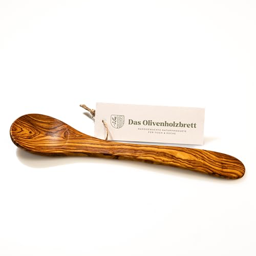 DAS OLIVENHOLZBRETT ® Olivenholz Löffel 20cm / Standard Löffel aus Holz/Olivenholz Loeffel von das Olivenholzbrett