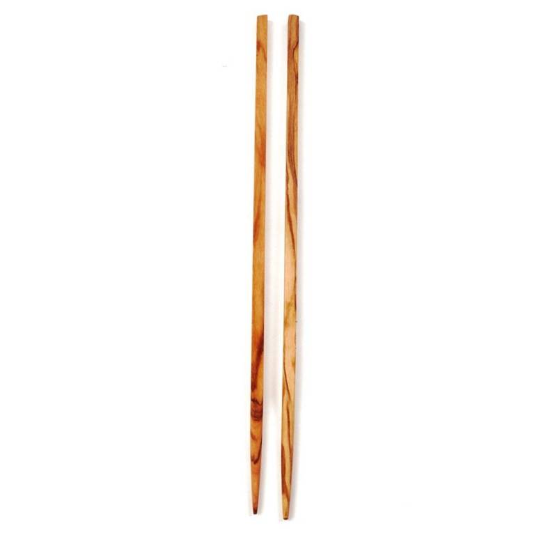dasOlivenholzbrett Besteck-Set Sushi Sticks aus Olivenholz 2 Stück (1-tlg), Olivenholz von dasOlivenholzbrett