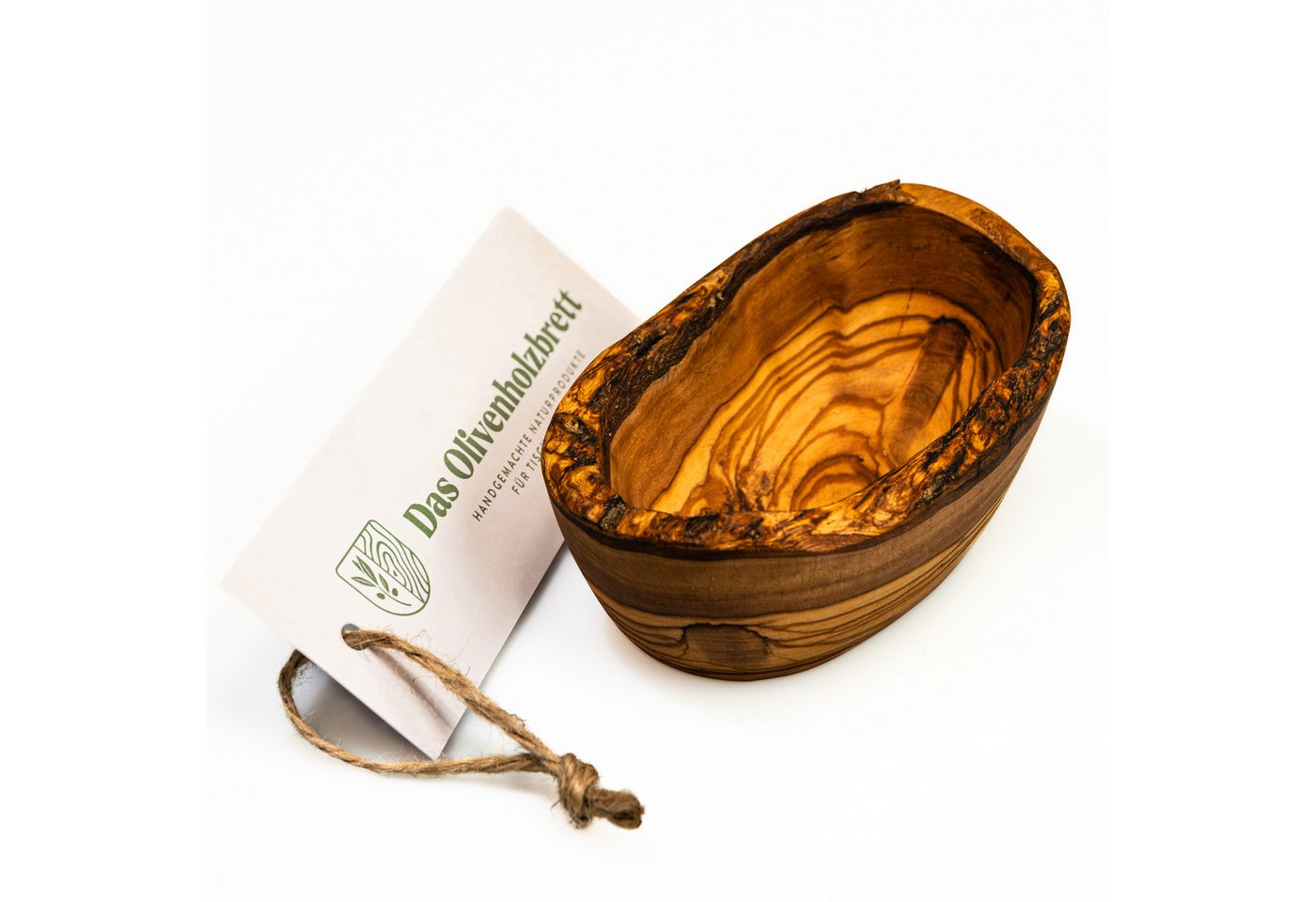 dasOlivenholzbrett Dipschale Ovales Schälchen aus Olivenholz mit möglichst naturbelassenem Rand dasOlivenholzbrett Dipschale Ovales Schälchen aus Olivenholz mit möglichst naturbelassenem Rand von dasOlivenholzbrett