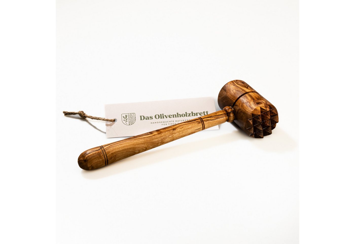 dasOlivenholzbrett Fleischhammer Fleischklopfer aus Olivenholz mit rundem Kopf dasOlivenholzbrett Fleischhammer Fleischklopfer aus Olivenholz mit rundem Kopf von dasOlivenholzbrett
