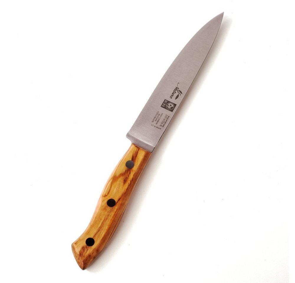 dasOlivenholzbrett Gemüsemesser Messer mit Olivenholzgriff, Küchenmesser 15cm Klinge von dasOlivenholzbrett