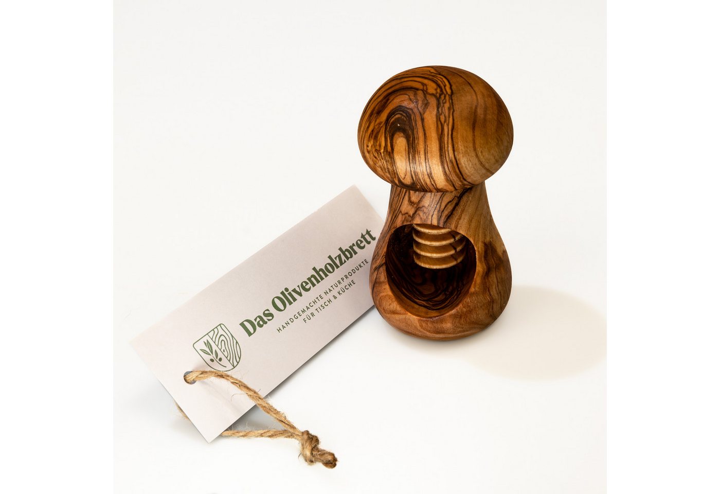 dasOlivenholzbrett Nussknacker Nussknacker aus Olivenholz mit Schraubgewinde in Pilzform dasOlivenholzbrett Nussknacker Nussknacker aus Olivenholz mit Schraubgewinde in Pilzform von dasOlivenholzbrett