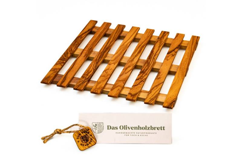 dasOlivenholzbrett Topfuntersetzer Topfuntersetzer oder Tischschoner aus Olivenholz von dasOlivenholzbrett