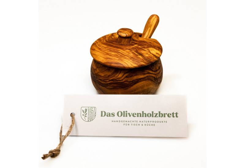 dasOlivenholzbrett Zuckerdose Zuckerdose mit Deckel und Loeffel von dasOlivenholzbrett