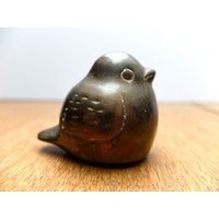 Vintage Figur Bird Kleiner Dicker Vogel Messing 60Er 70Er Handarbeit Gerstenberg von dasfleissigeFaultier
