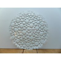 Vintage Glasplatte Moon Mond Glas Kuchenplatte Tortenplatte Gebäckteller Schlicht Simplicity von dasfleissigeFaultier