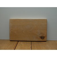 Vintage Holzbrett Schneidebrett Eiche Massiv Handmade Handarbeit Rechteckig von dasfleissigeFaultier