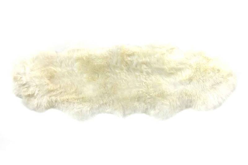 daslagerhaus living Teppich Doppelfell weiss B 180-190 cm, Höhe: 5 mm von daslagerhaus living