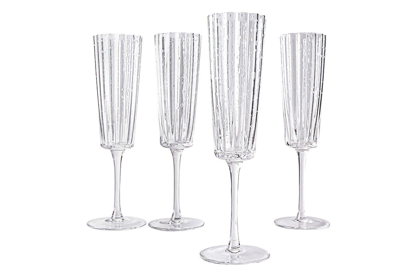 daslagerhaus living Aufbewahrungsbox Champagnerglas Laura Ashley 4er Set klar von daslagerhaus living