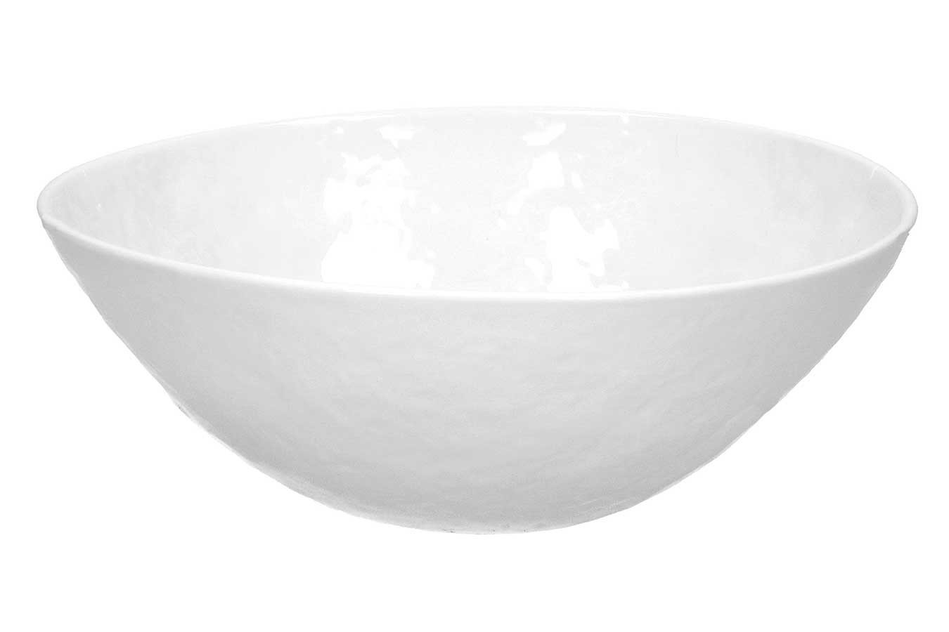 daslagerhaus living Aufbewahrungsbox Salatschüssel Porcelino weiß D 24cm von daslagerhaus living