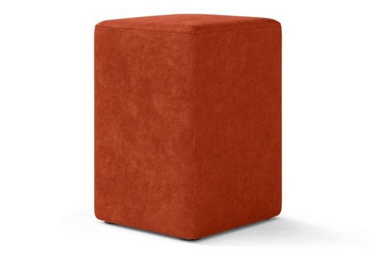 daslagerhaus living Barhocker Sitzhocker Samt orange von daslagerhaus living