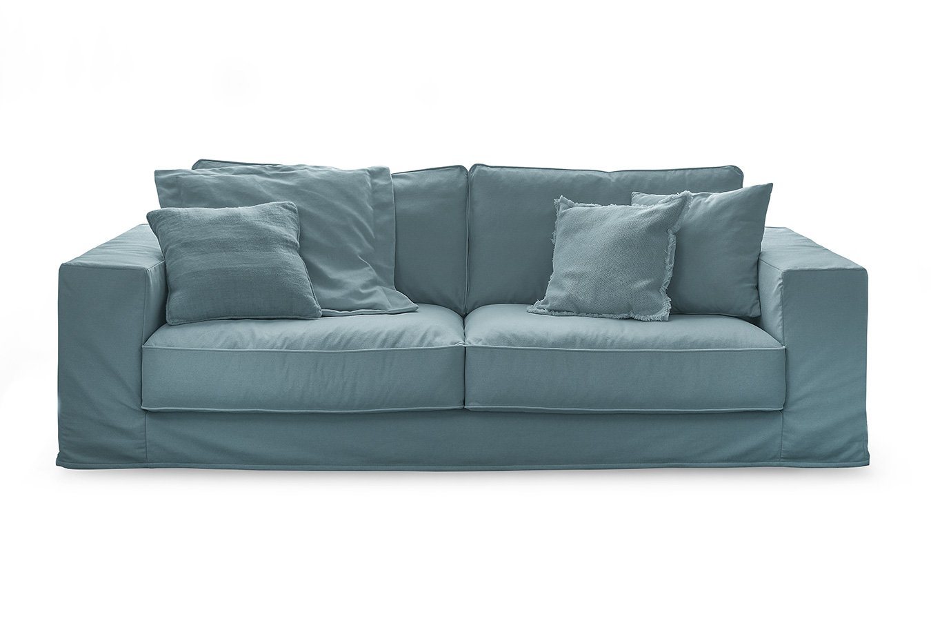 daslagerhaus living Big-Sofa 2-Sitzer Sofa Almeida Stoff von daslagerhaus living